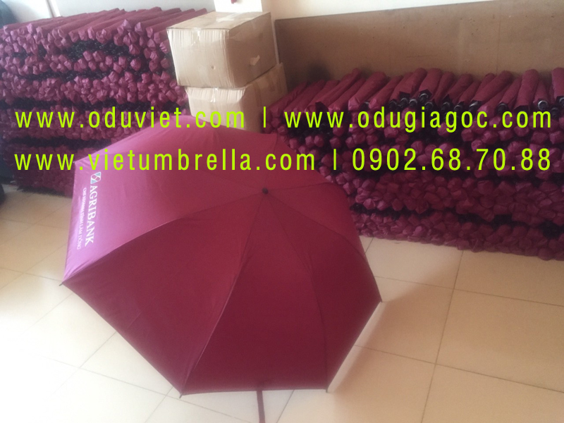 xưởng sản xuất ô dù cầm tay in logo quảng cáo